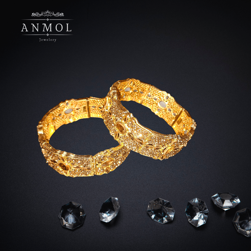 "Elegant party wear bangles from Anmol Jewellery collection"