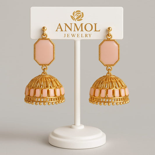 Gemstone Jhumka Earrings - Anmol Jewellery Anmol Jewellery