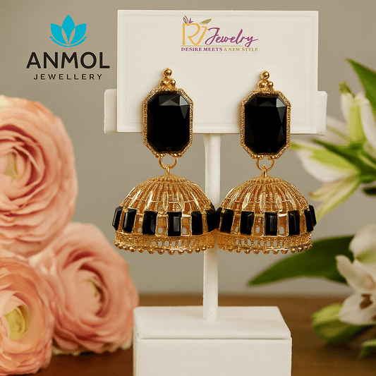 Gemstone Jhumka Earrings - Anmol Jewellery Anmol Jewellery