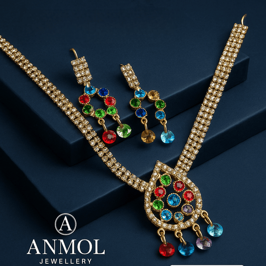 Gemstone Necklace Design - Anmol Jewellery Anmol Jewellery