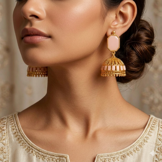 Stylish designer jhumka earrings for festive look