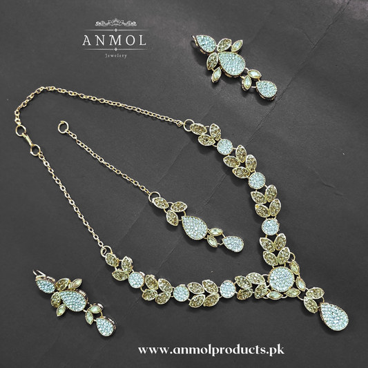Party wear necklace with intricate design at Anmol Jewellery 