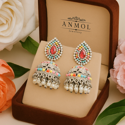 Jhumka Earrings for party wear - Anmol Jewellery