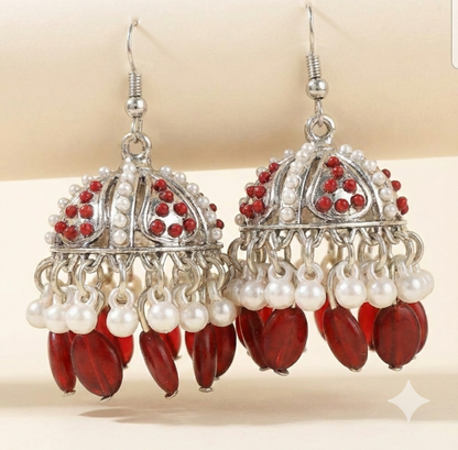 Mehndi Wear Artificial Earrings (Jhumki)